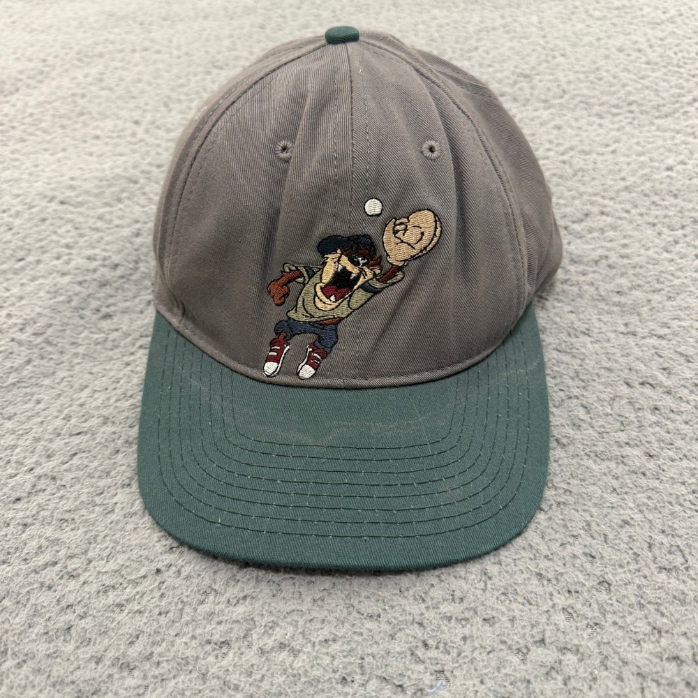 Vintage Acme Clothing Co Tasmanian Devil Taz Baseball Snapback Hat Grey USA
